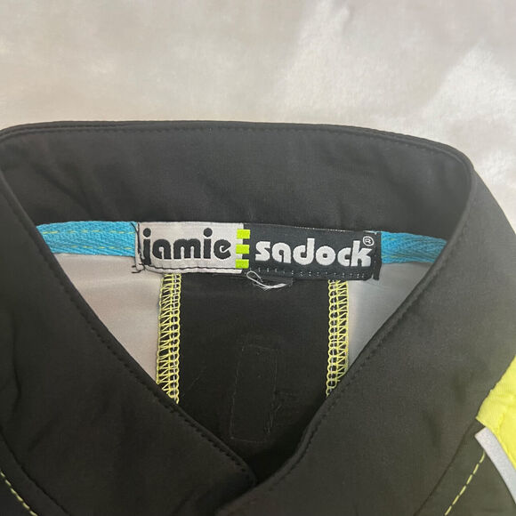 Jamie Sadock Top Womens Medium Yellow Golf Athletic 1/4 Zip Performance Stretch - Picture 8 of 13